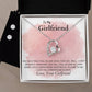 LGBT GirlfriendHeart Necklace and Earring Set-[Heartfelt Family Gift]