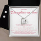 Daughter in Law Heart Necklace and Earring Set-[Heartfelt Family Gift]