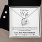To My Future Wife Heart Necklace and Earring Set-[Heartfelt Family Gift]