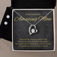 amazing momwife white background (2) Heart Necklace and Earring Set-[Heartfelt Family Gift]