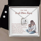 Best Mom Ever Heart Necklace and Earring Set-[Heartfelt Family Gift]