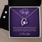 Stunning Wife Heart Necklace and Earring Set - The Perfect Gift for Your Beloved - Free Shipping-[Heartfelt Family Gift]