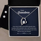 Grandma's Garden Heart Necklace and Earring Set-[Heartfelt Family Gift]
