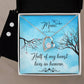 Half of my heart Heart Lives in Heaven Necklace and Earring Set-[Heartfelt Family Gift]
