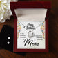Happy Birthday Mom Heart Necklace and Earring Set-[Heartfelt Family Gift]