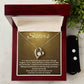 Sisters Heart Necklace and Earring Set-[Heartfelt Family Gift]