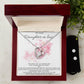Daughter in Law Heart Necklace and Earring Set-[Heartfelt Family Gift]