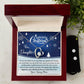 Merry Christmas DaughterHeart Necklace and Earring Set-[Heartfelt Family Gift]