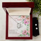 Sister Heart Necklace and Earring Set-[Heartfelt Family Gift]