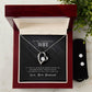 Stunning Wife Heart Necklace and Earring Set - Perfect Gift for Loved Ones-[Heartfelt Family Gift]