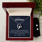 Grandma's Garden Heart Necklace and Earring Set-[Heartfelt Family Gift]