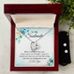 Soulmate Heart Necklace and Earring Set-[Heartfelt Family Gift]
