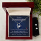 Granddaughter Heart Necklace and Earring Set-[Heartfelt Family Gift]