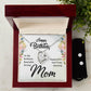 Happy Birthday Mom Heart Necklace and Earring Set-[Heartfelt Family Gift]
