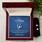 To My Mom Heart Necklace and Earring Set-[Heartfelt Family Gift]