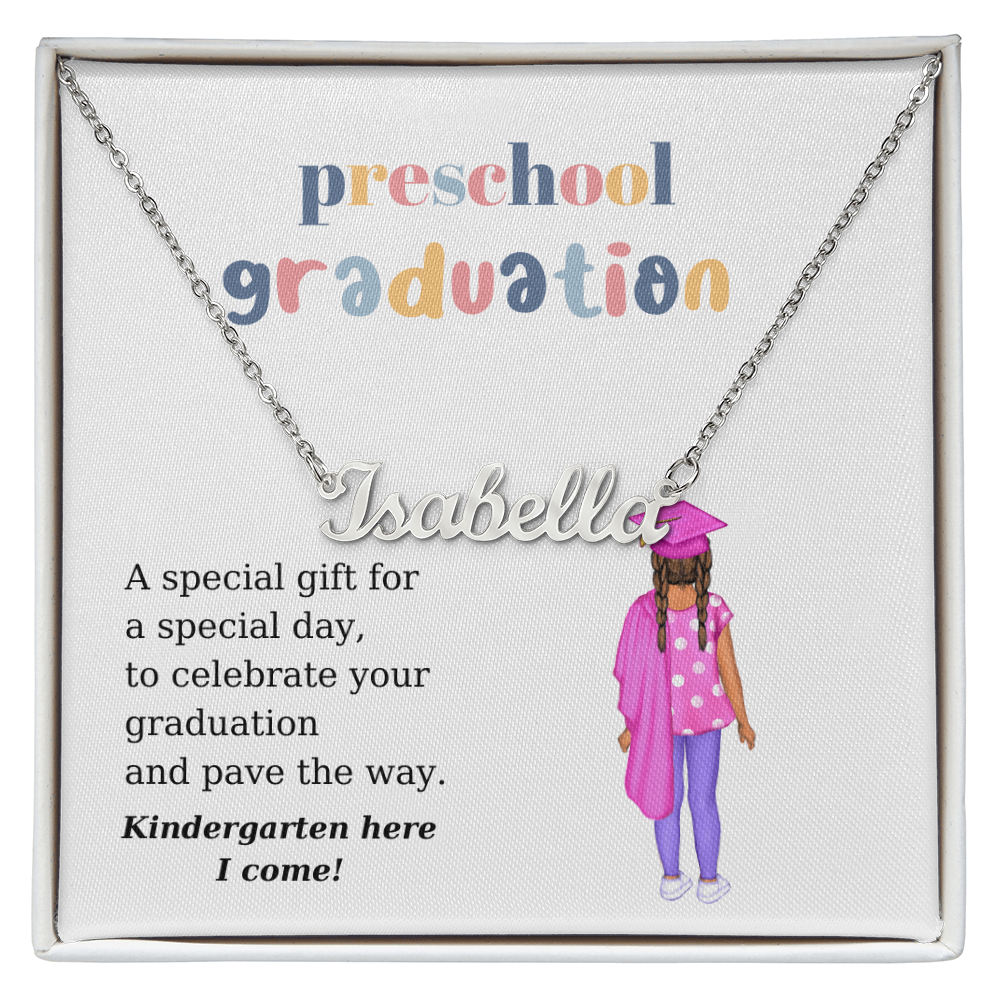 Preschool Graduate Name Necklace