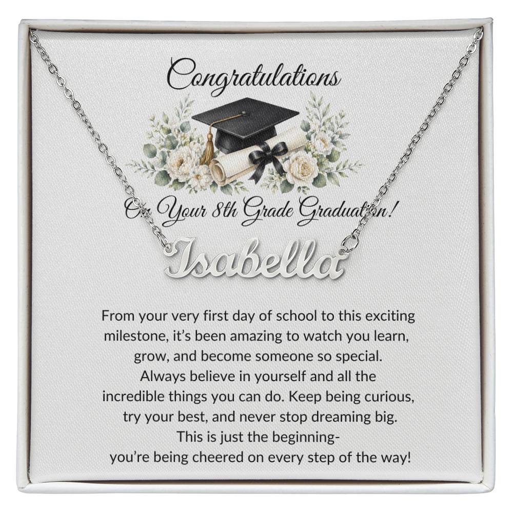Graduation Name Necklace