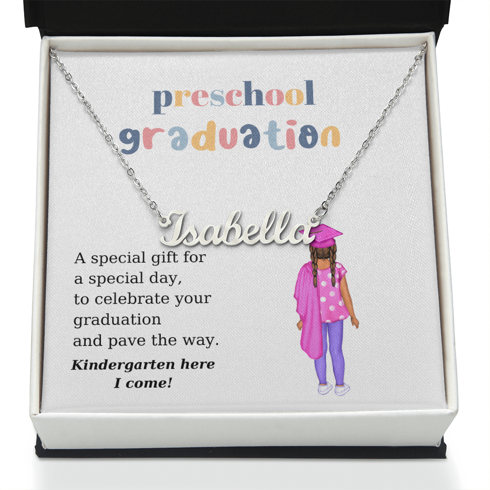 Preschool Graduate Name Necklace