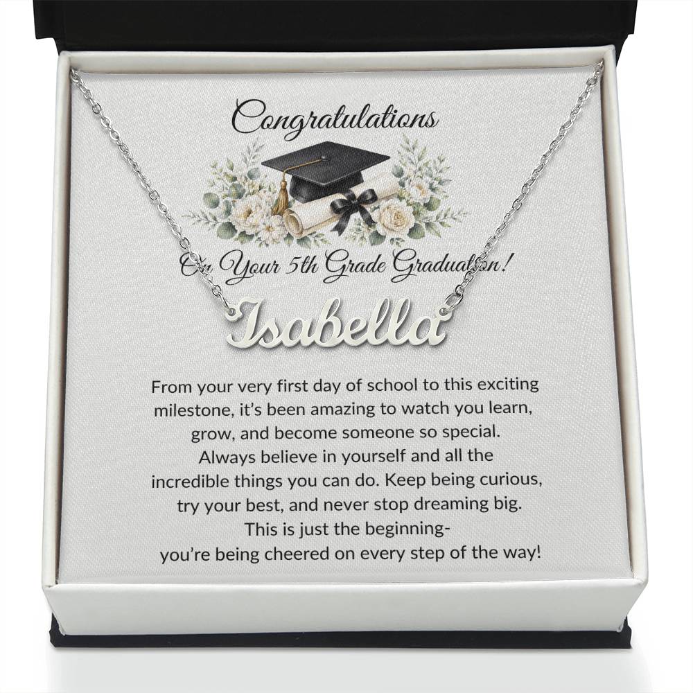 Graduation Name Necklace