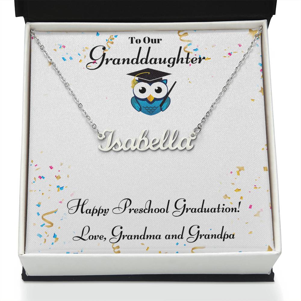 Granddaughter Happy Preschool Graduation - Grandma Grandpa-[Heartfelt Family Gift]