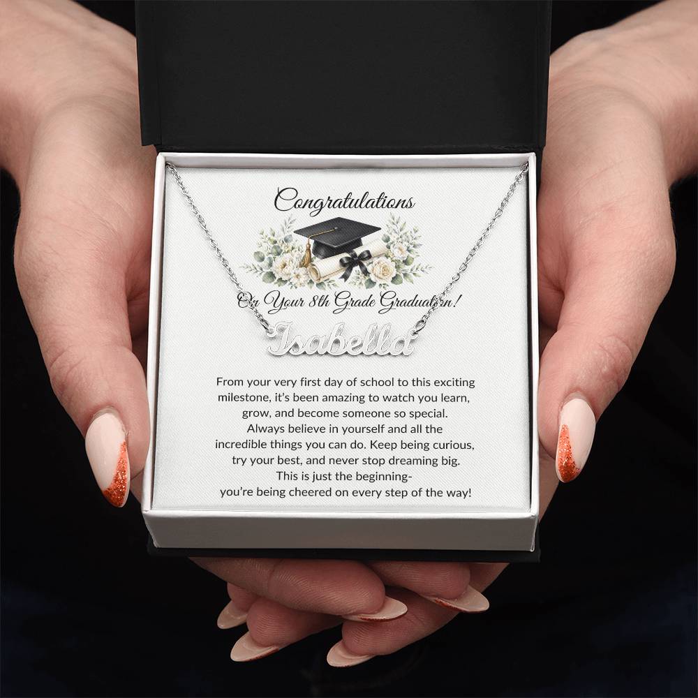 Graduation Name Necklace