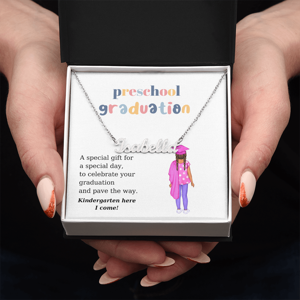 Preschool Graduate Name Necklace