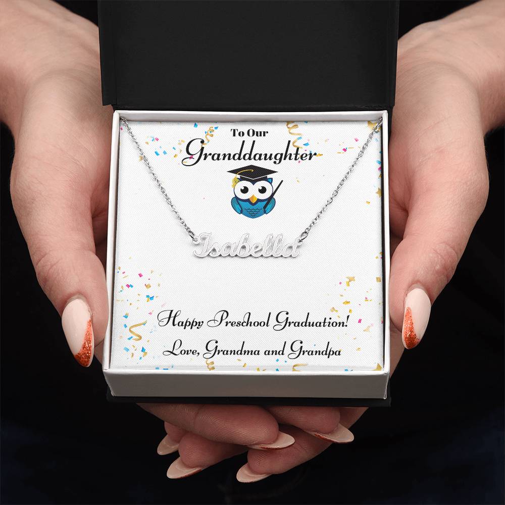 Granddaughter Happy Preschool Graduation - Grandma Grandpa-[Heartfelt Family Gift]