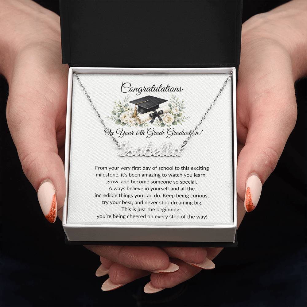 Graduation Name Necklace