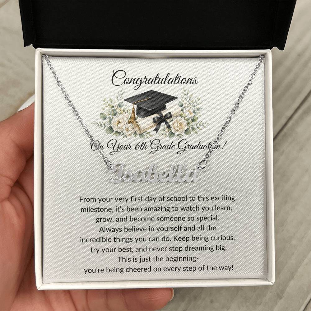 Graduation Name Necklace
