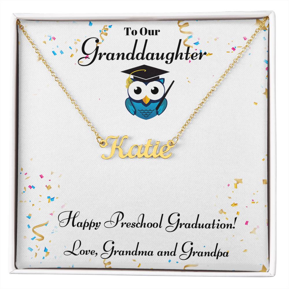 Granddaughter Happy Preschool Graduation - Grandma Grandpa-[Heartfelt Family Gift]