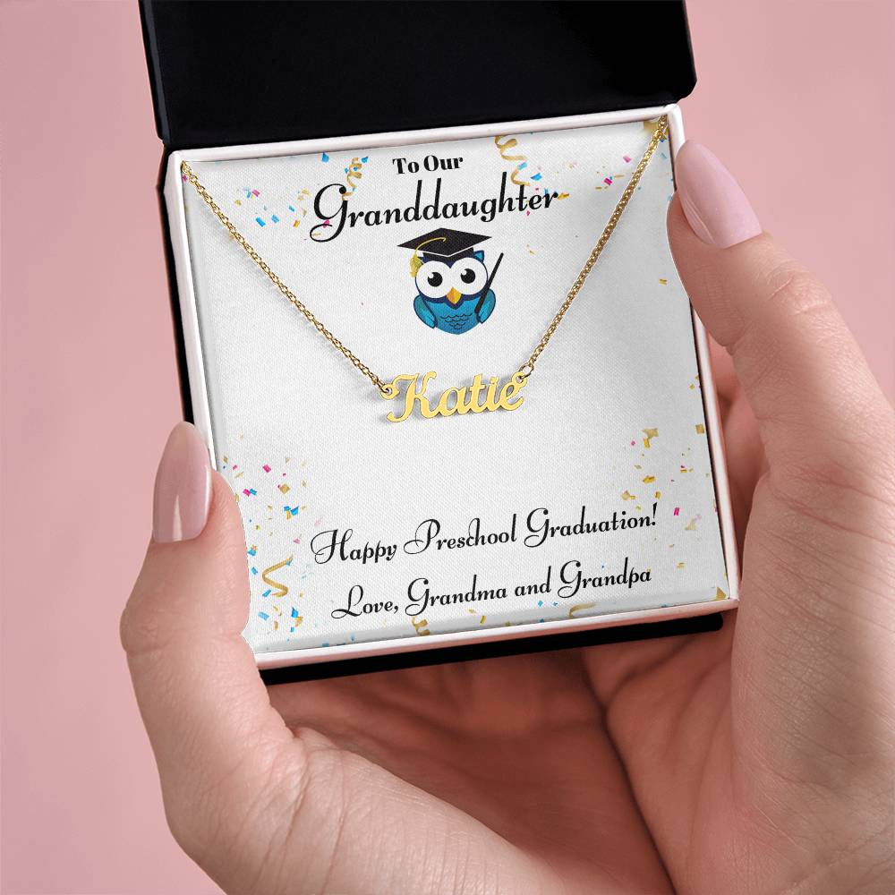 Granddaughter Happy Preschool Graduation - Grandma Grandpa-[Heartfelt Family Gift]