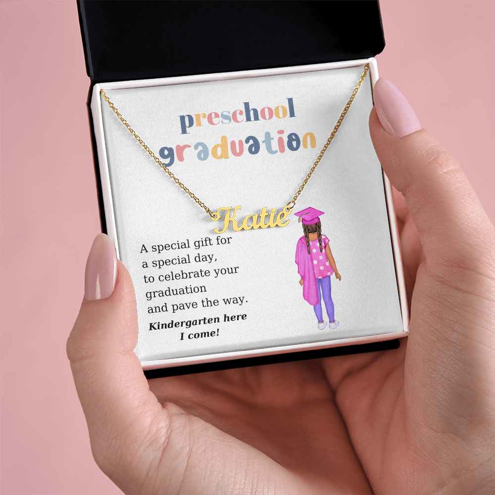 Preschool Graduate Name Necklace