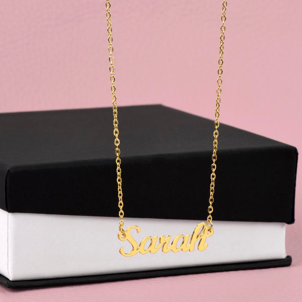 Merry Christmas Daughter - Personalized Name Necklace-[Heartfelt Family Gift]
