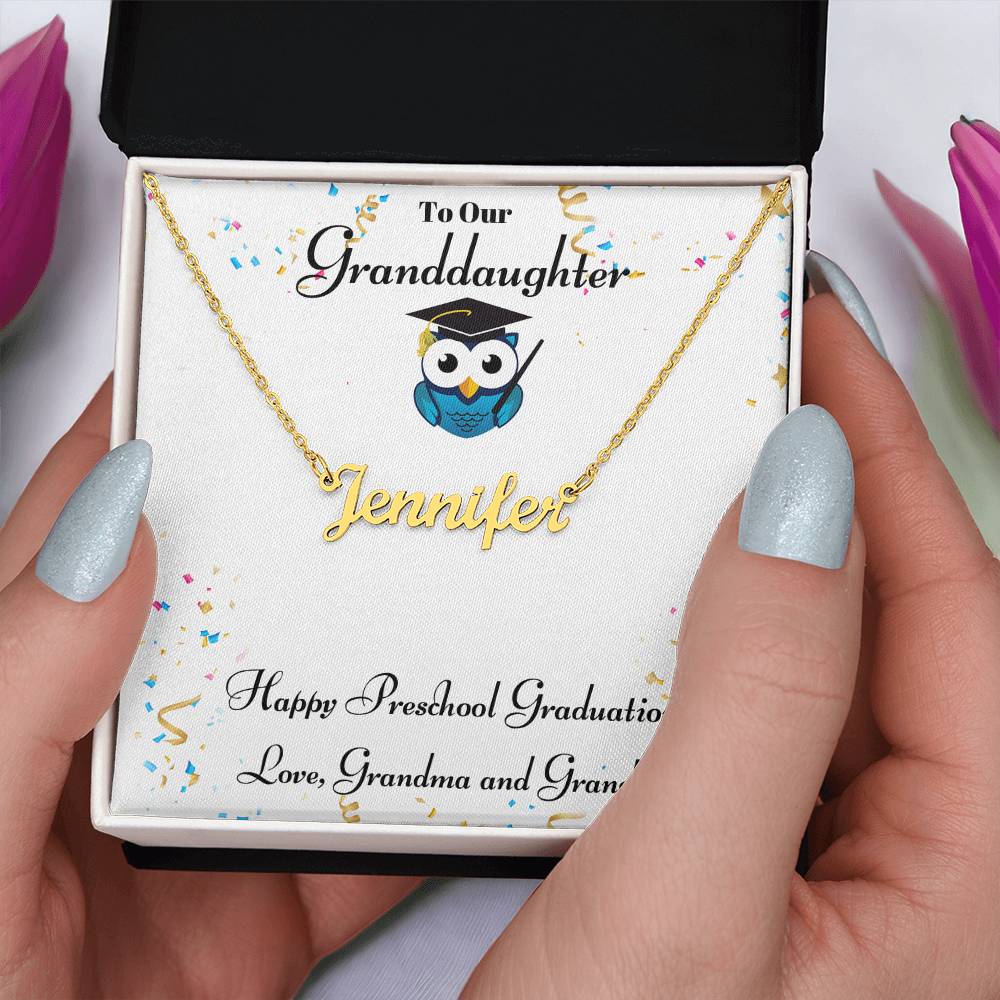 Granddaughter Happy Preschool Graduation - Grandma Grandpa-[Heartfelt Family Gift]