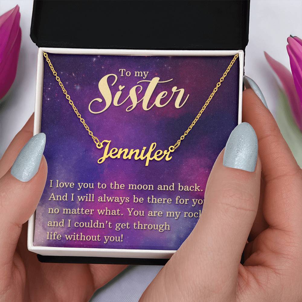 Sister Name - Customizable Sister-Inspired Jewelry  Max 255-[Heartfelt Family Gift]
