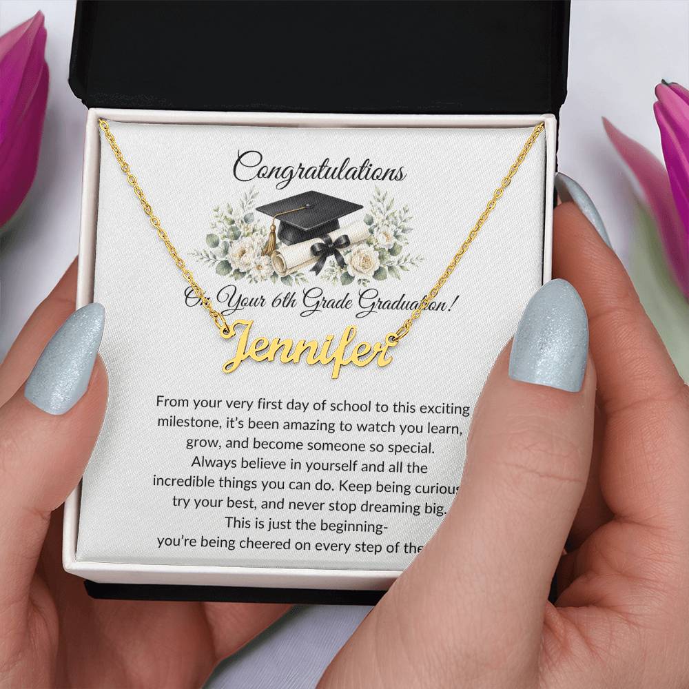 Graduation Name Necklace