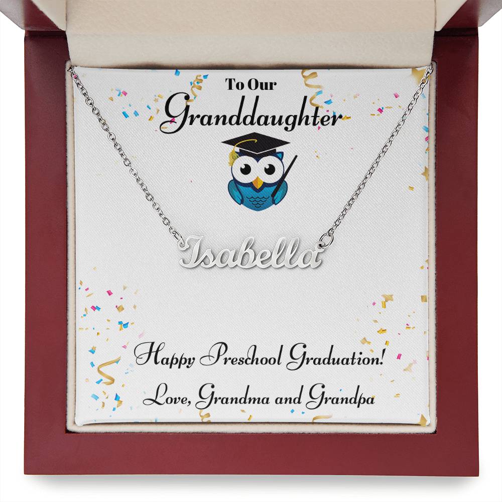 Granddaughter Happy Preschool Graduation - Grandma Grandpa-[Heartfelt Family Gift]
