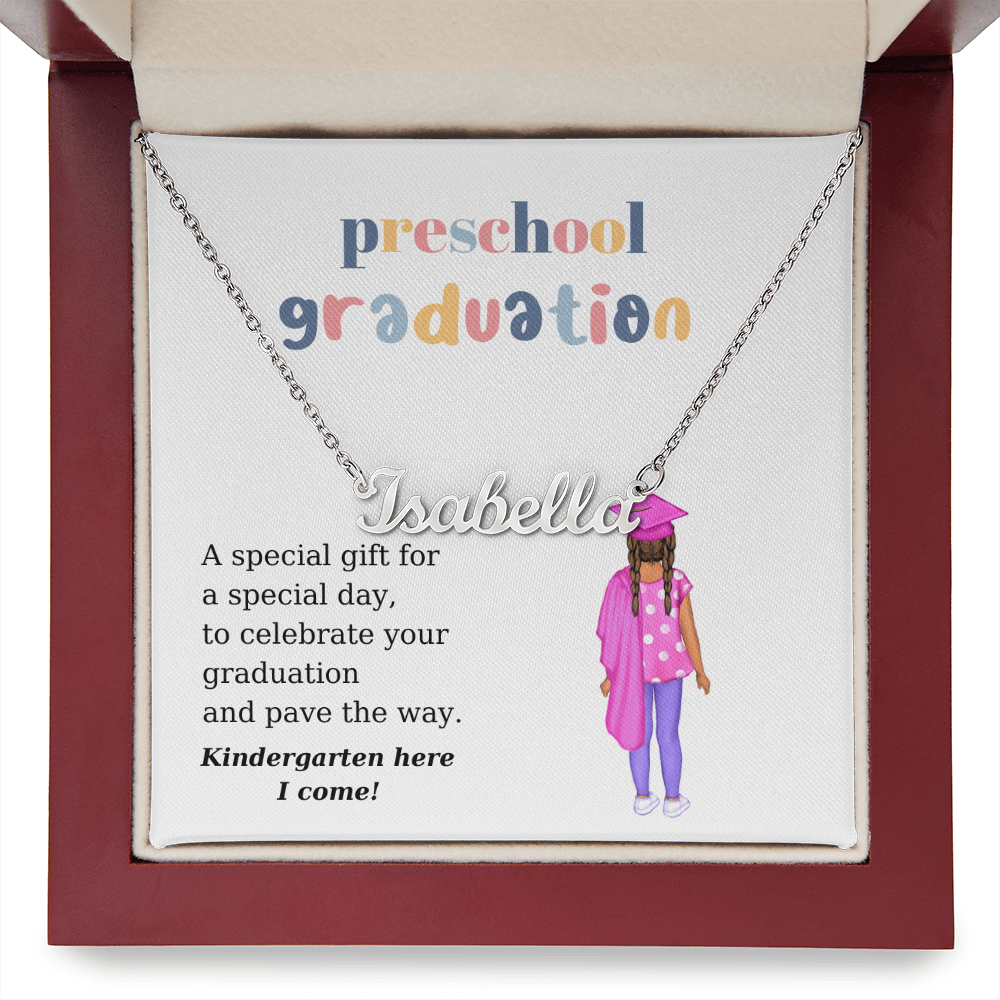 Preschool Graduate Name Necklace