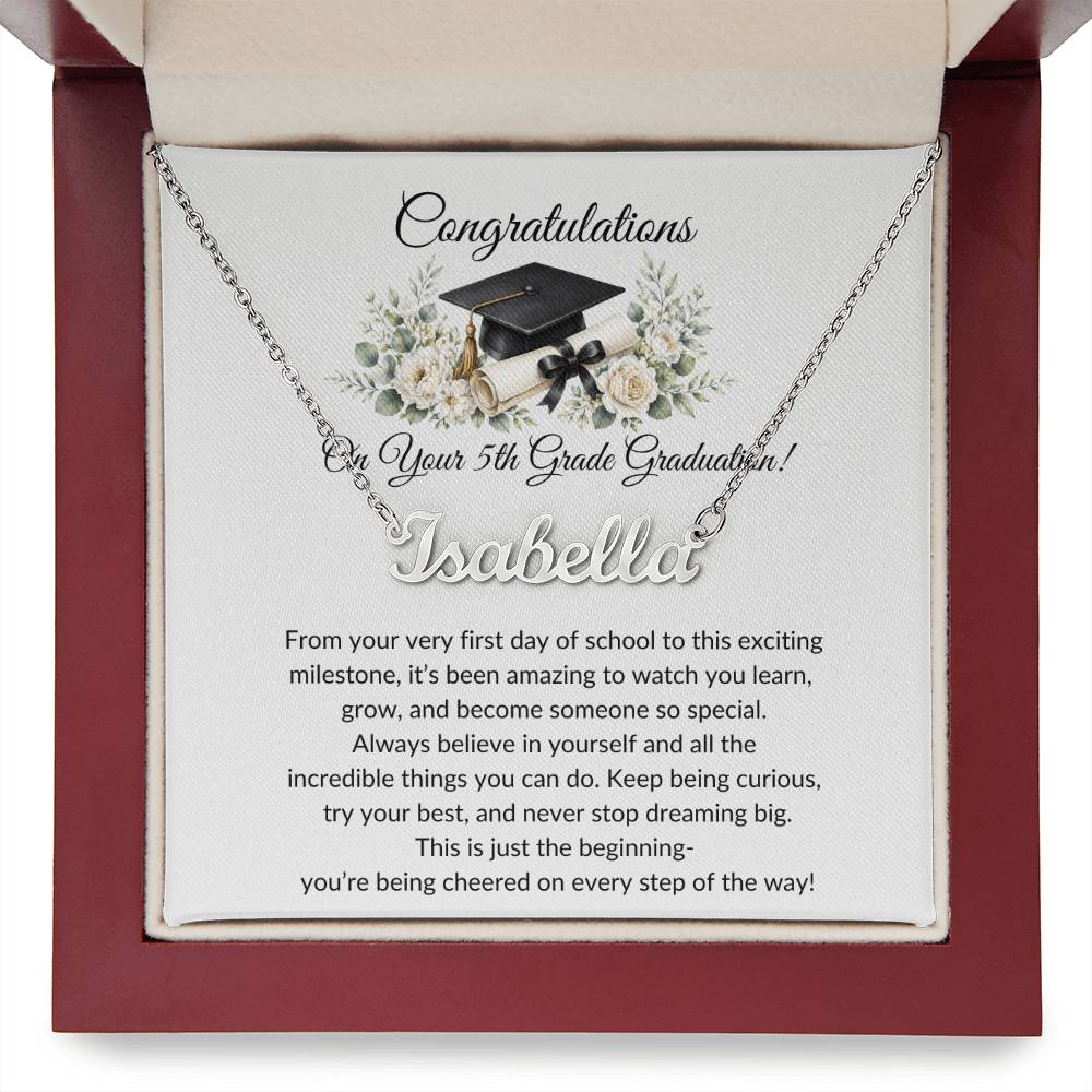 Graduation Name Necklace
