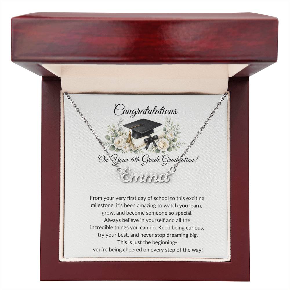 Graduation Name Necklace