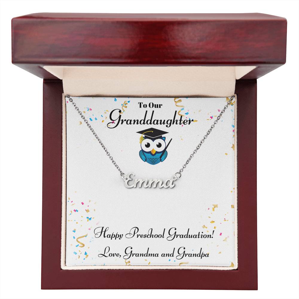 Granddaughter Happy Preschool Graduation - Grandma Grandpa-[Heartfelt Family Gift]
