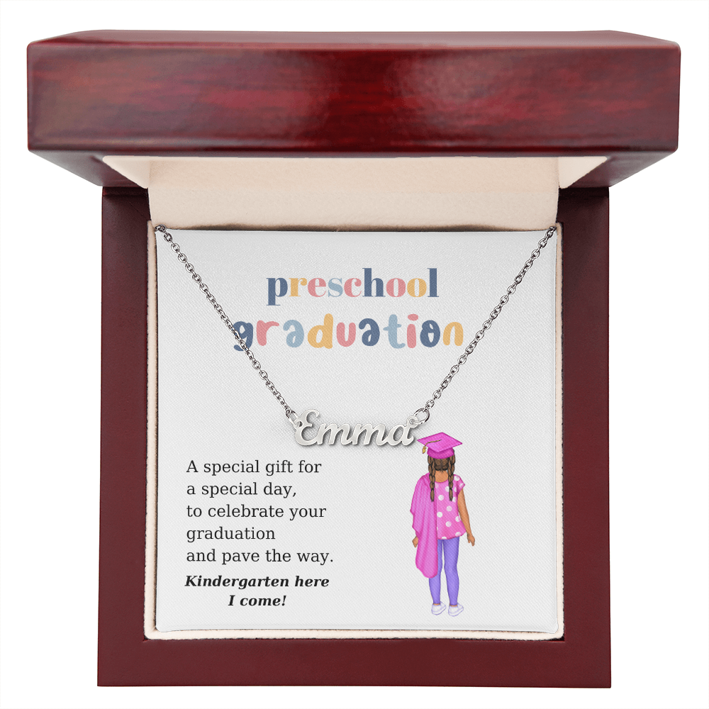 Preschool Graduate Name Necklace