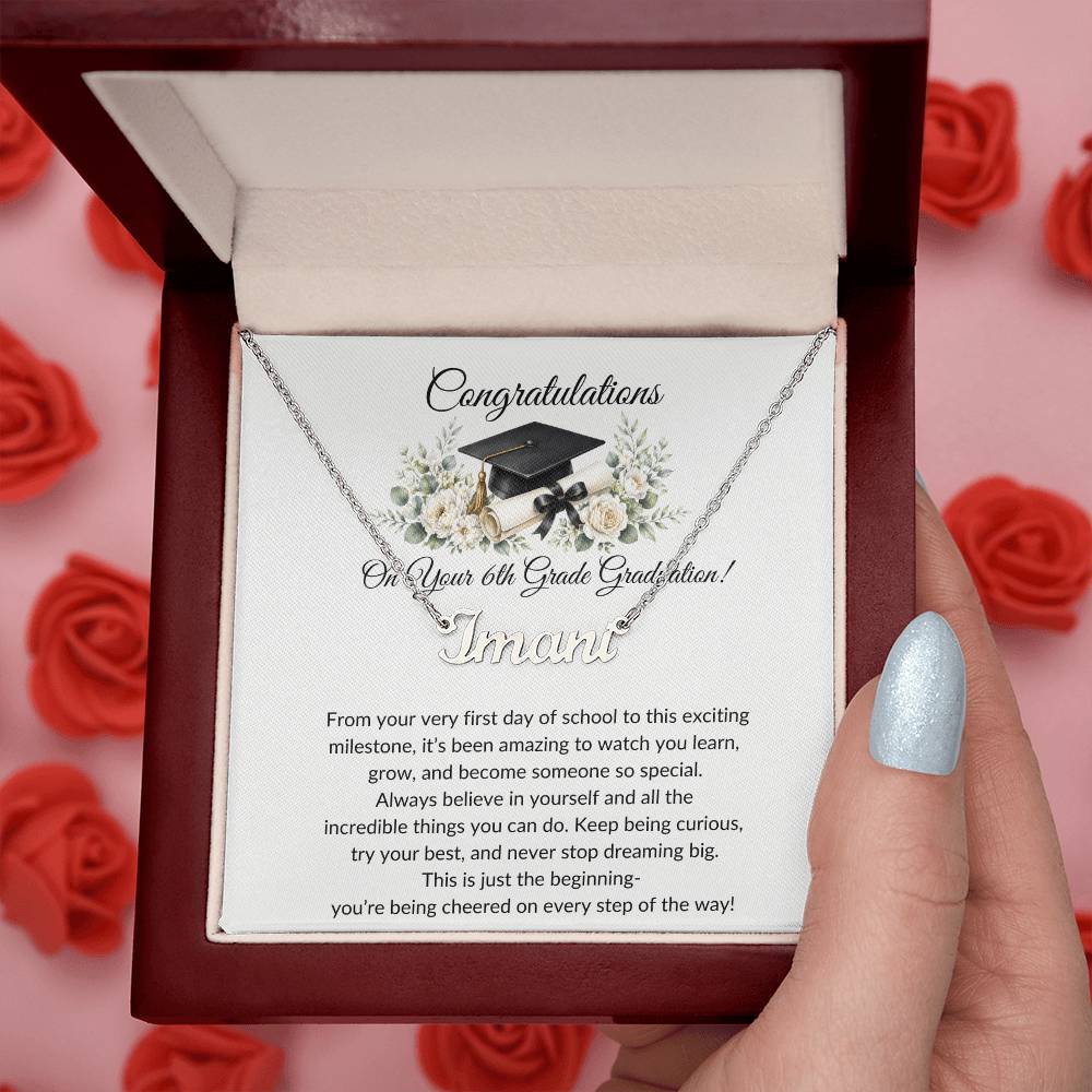 Graduation Name Necklace