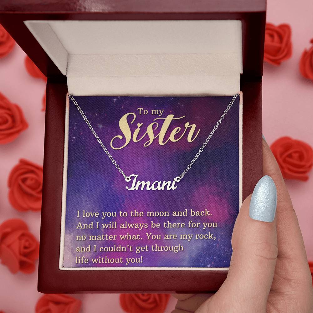 Sister Name - Customizable Sister-Inspired Jewelry  Max 255-[Heartfelt Family Gift]
