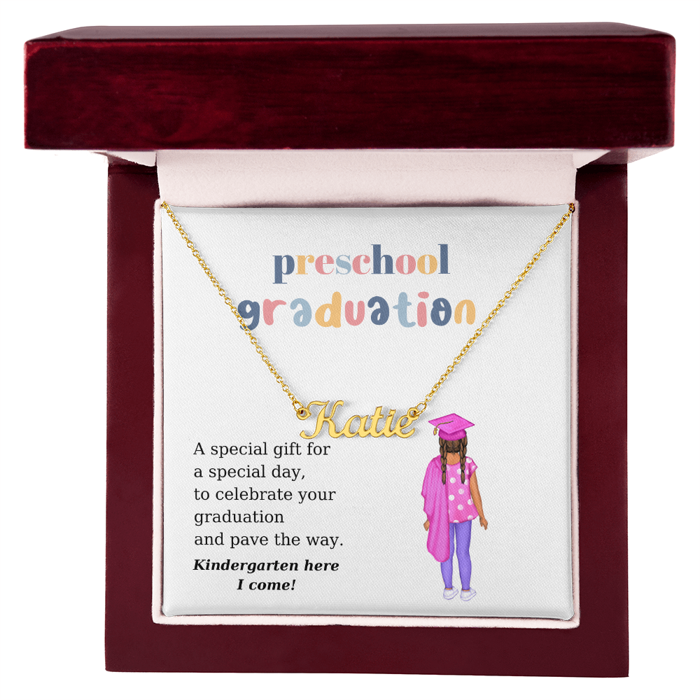 Preschool Graduate Name Necklace