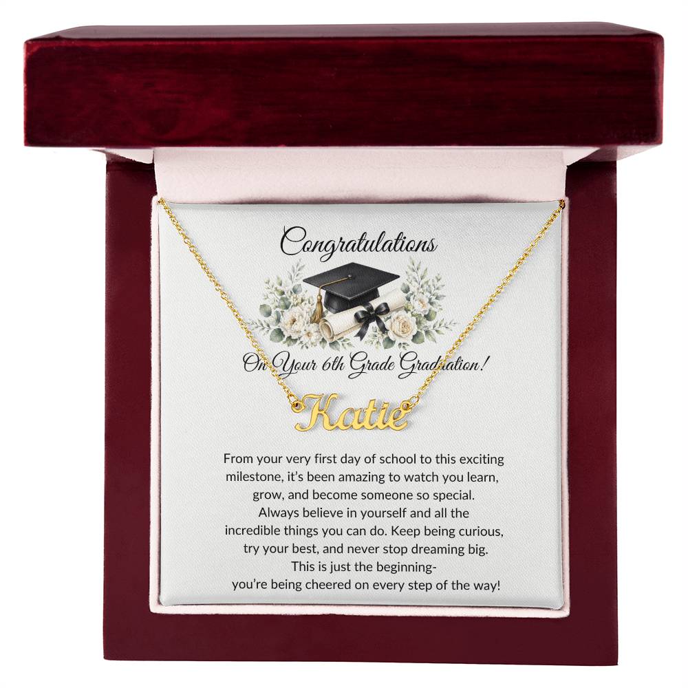 Graduation Name Necklace