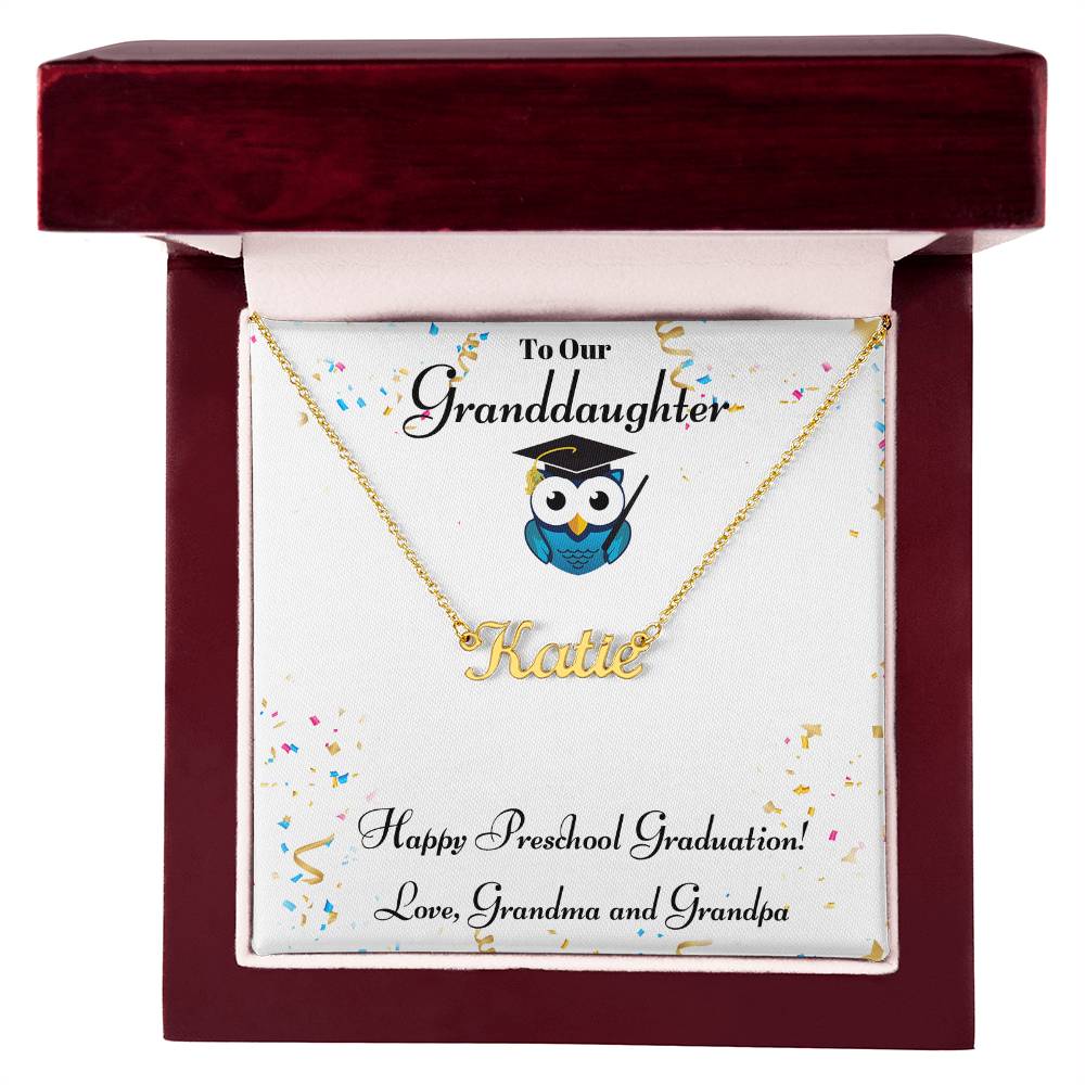 Granddaughter Happy Preschool Graduation - Grandma Grandpa-[Heartfelt Family Gift]