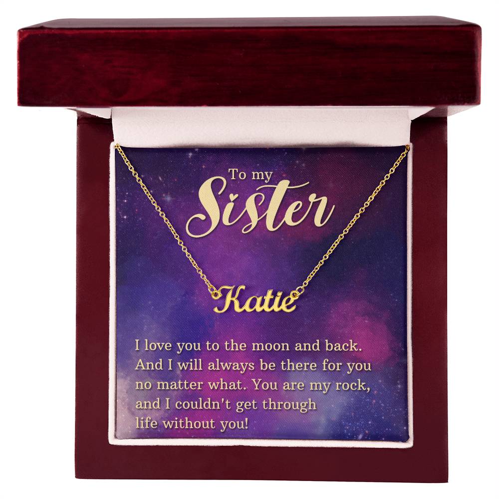 Sister Name - Customizable Sister-Inspired Jewelry  Max 255-[Heartfelt Family Gift]