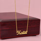 Custom Christmas Name Necklace for Daughter - Personalized Gift from Father-[Heartfelt Family Gift]