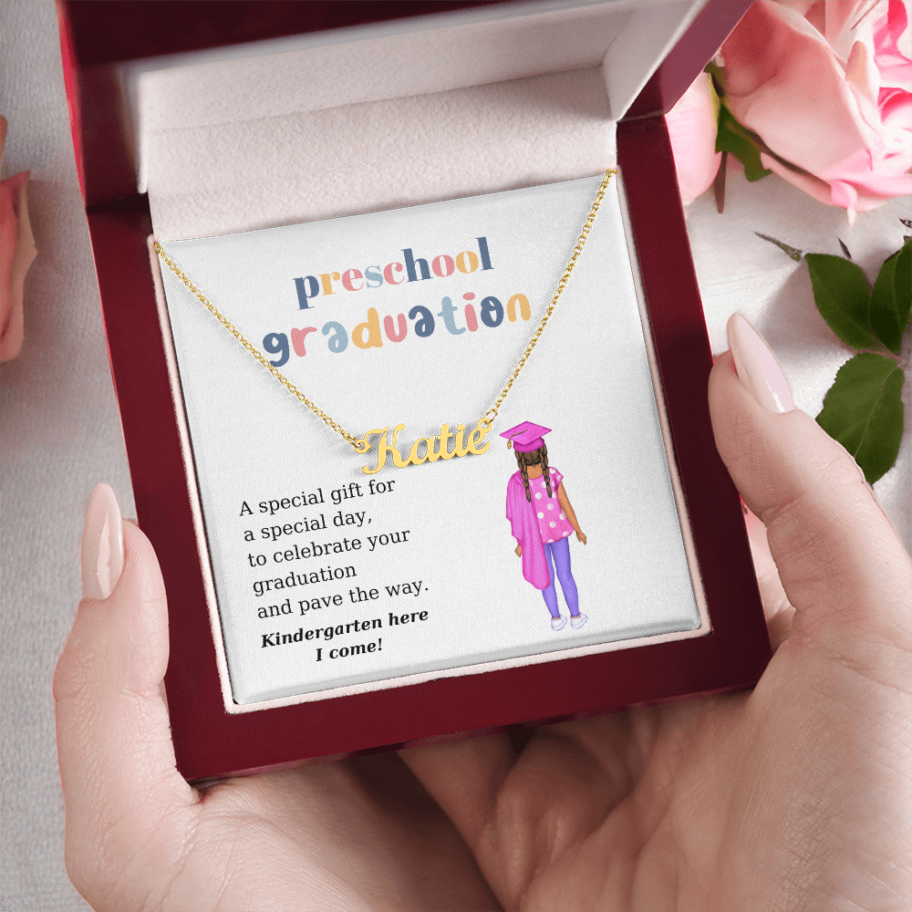 Preschool Graduate Name Necklace
